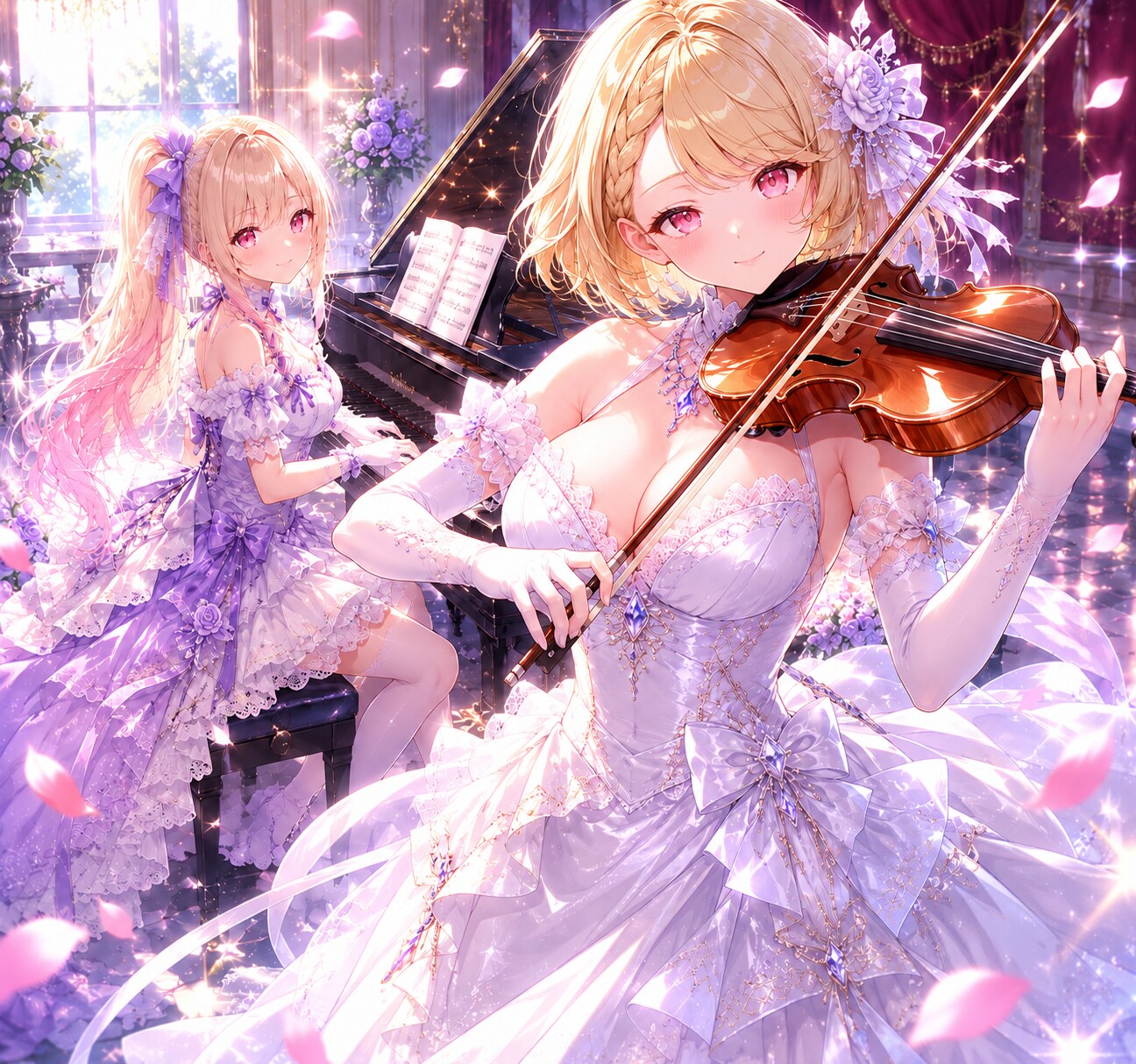 リーシャさんと情熱大陸演奏♪