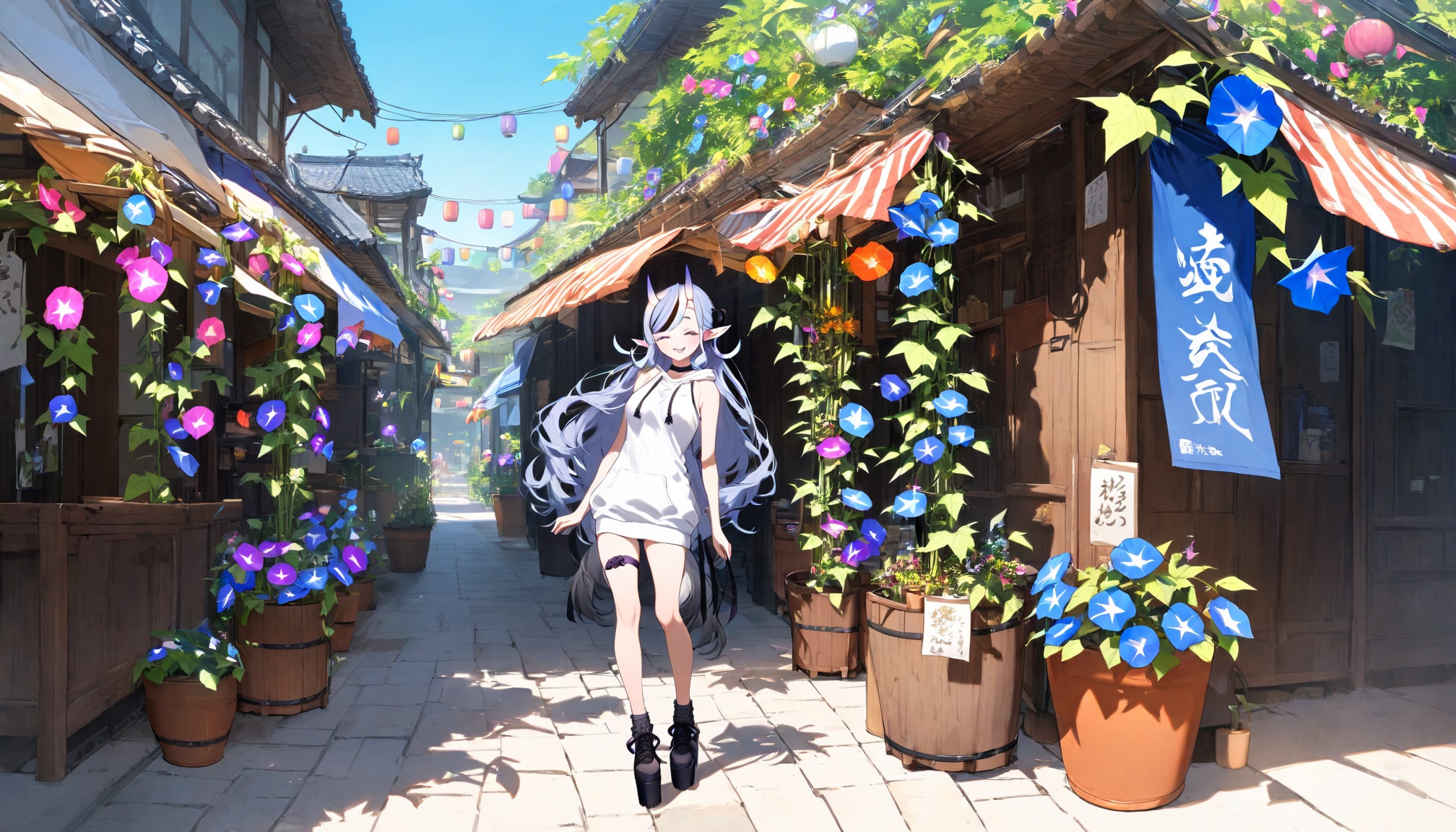 朝顔 - 竜胆尊 / にじさんじ | の人気AIイラスト・グラビア