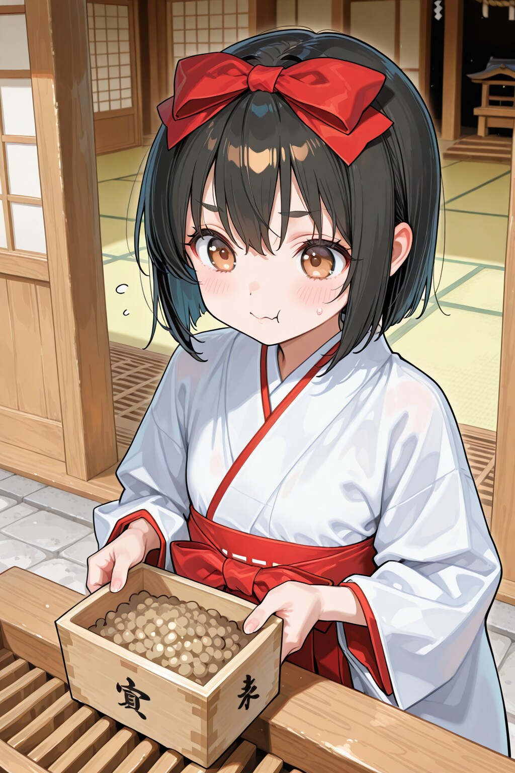 お豆を食べちゃった〜