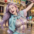 紫髪の人 2枚目