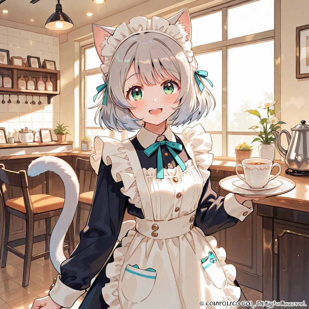 猫娘のいる猫カフェ | の人気AIイラスト・グラビア