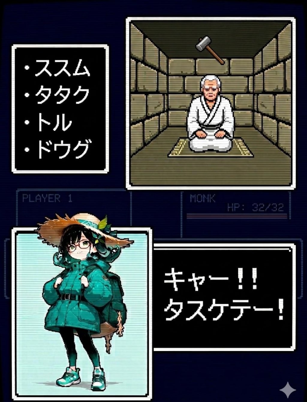 ロウソク ヲ トリマシタ
