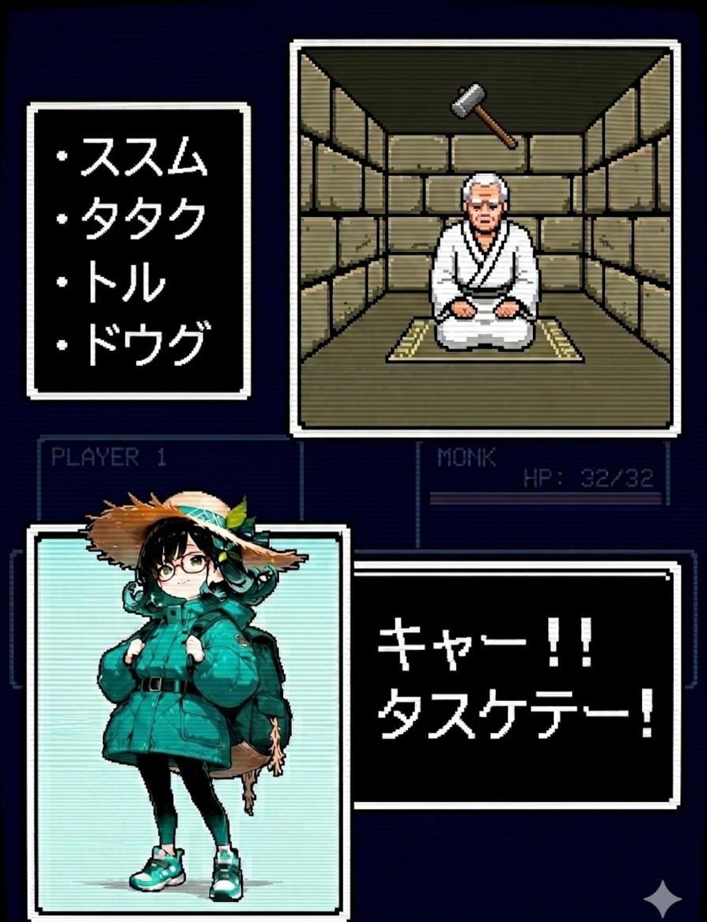ロウソク ヲ トリマシタ