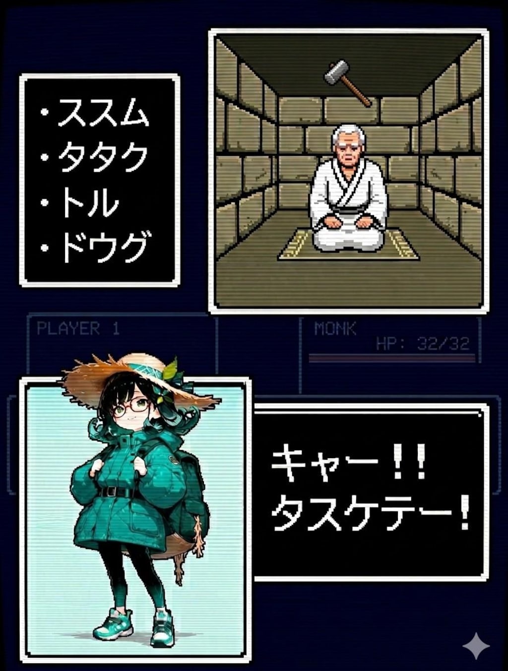 ロウソク ヲ トリマシタ
