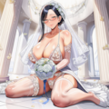 眼鏡美女ドスケベウェディングコス 2枚目