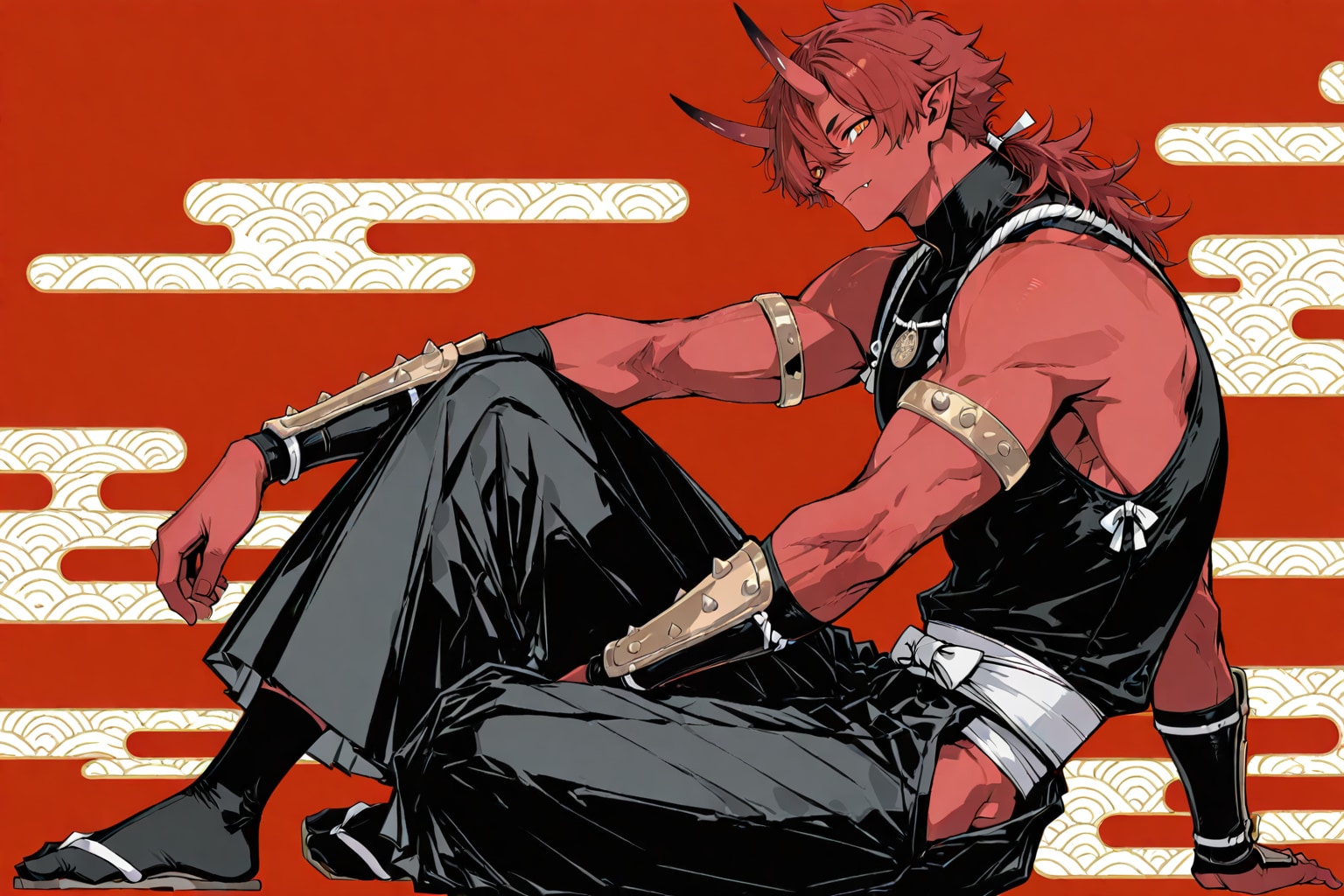 red japanese demon
