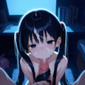 黒髪ツインテールで色々 2枚目