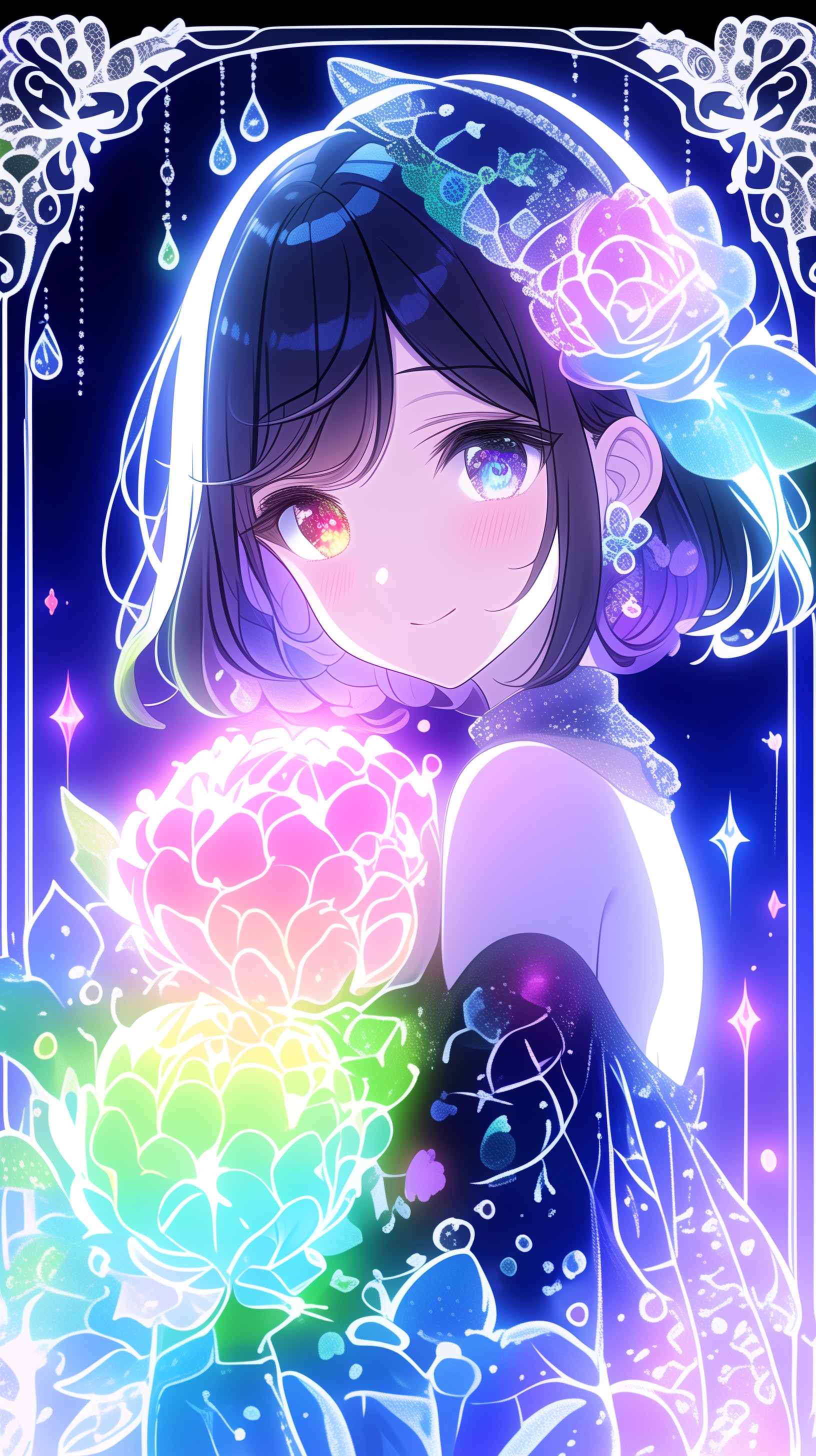 ネオンフラワー | の人気AIイラスト・グラビア