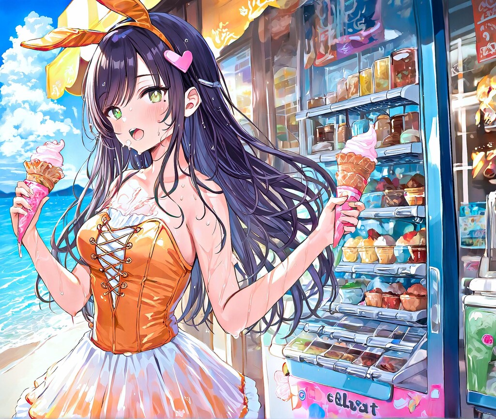 暑くて溶けちゃうよぉ