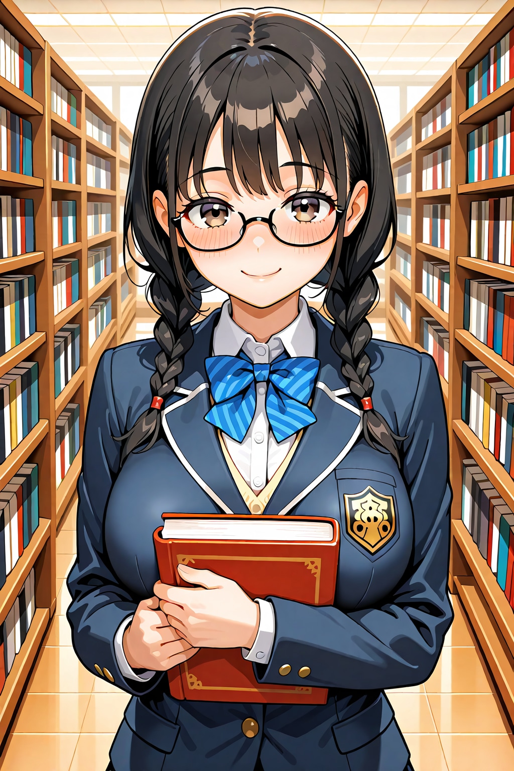 図書室とメガネ少女（LILY）