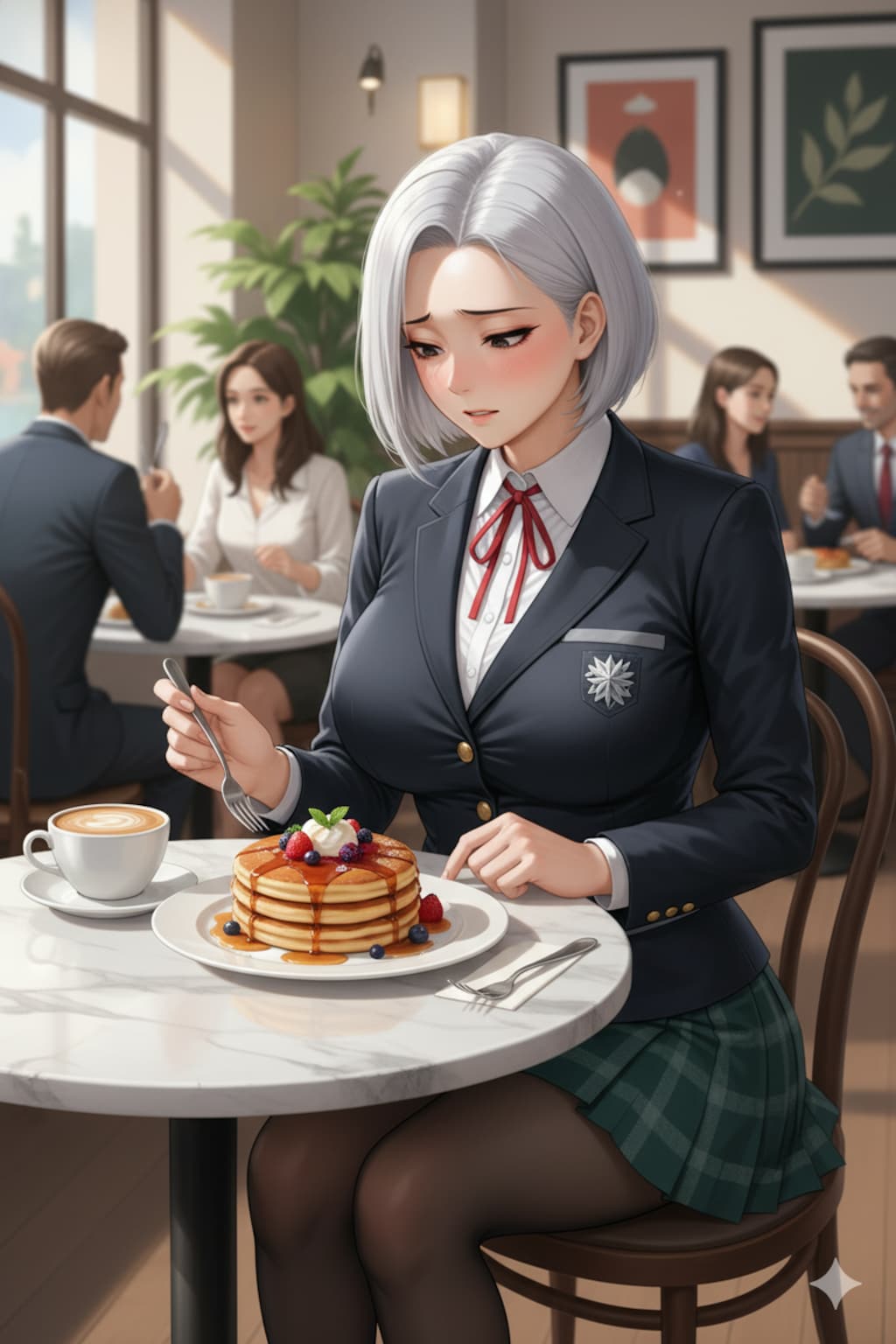 視線を若干感じる大人彩翔さん