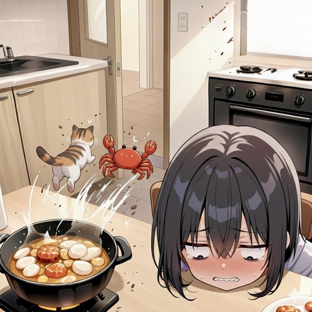 兄ちゃん…かにをくわせてくれよぅ…って、えぇぇ⁉️💦