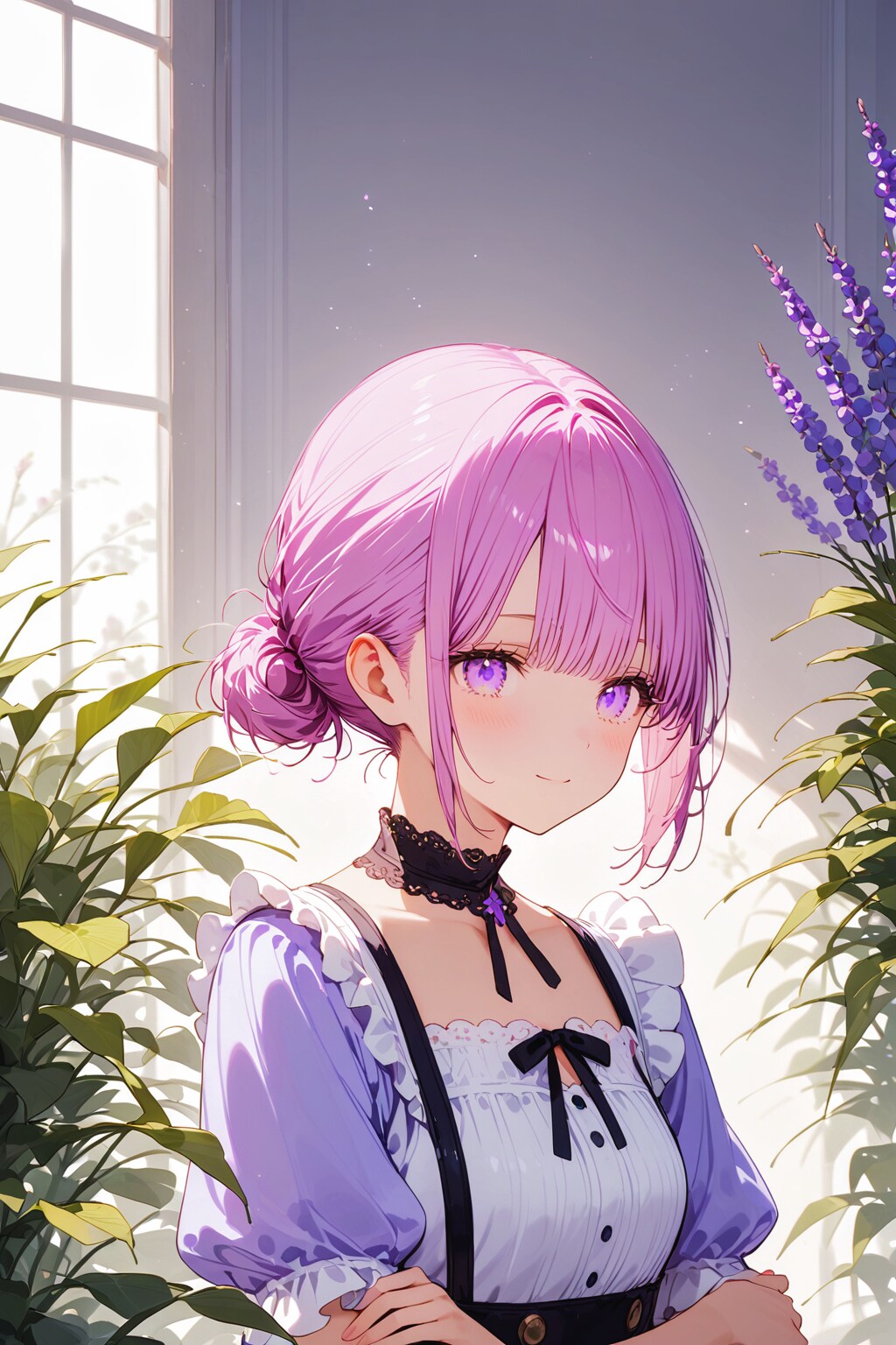 パープルな、メイド姉やん💜 | の人気AIイラスト・グラビア