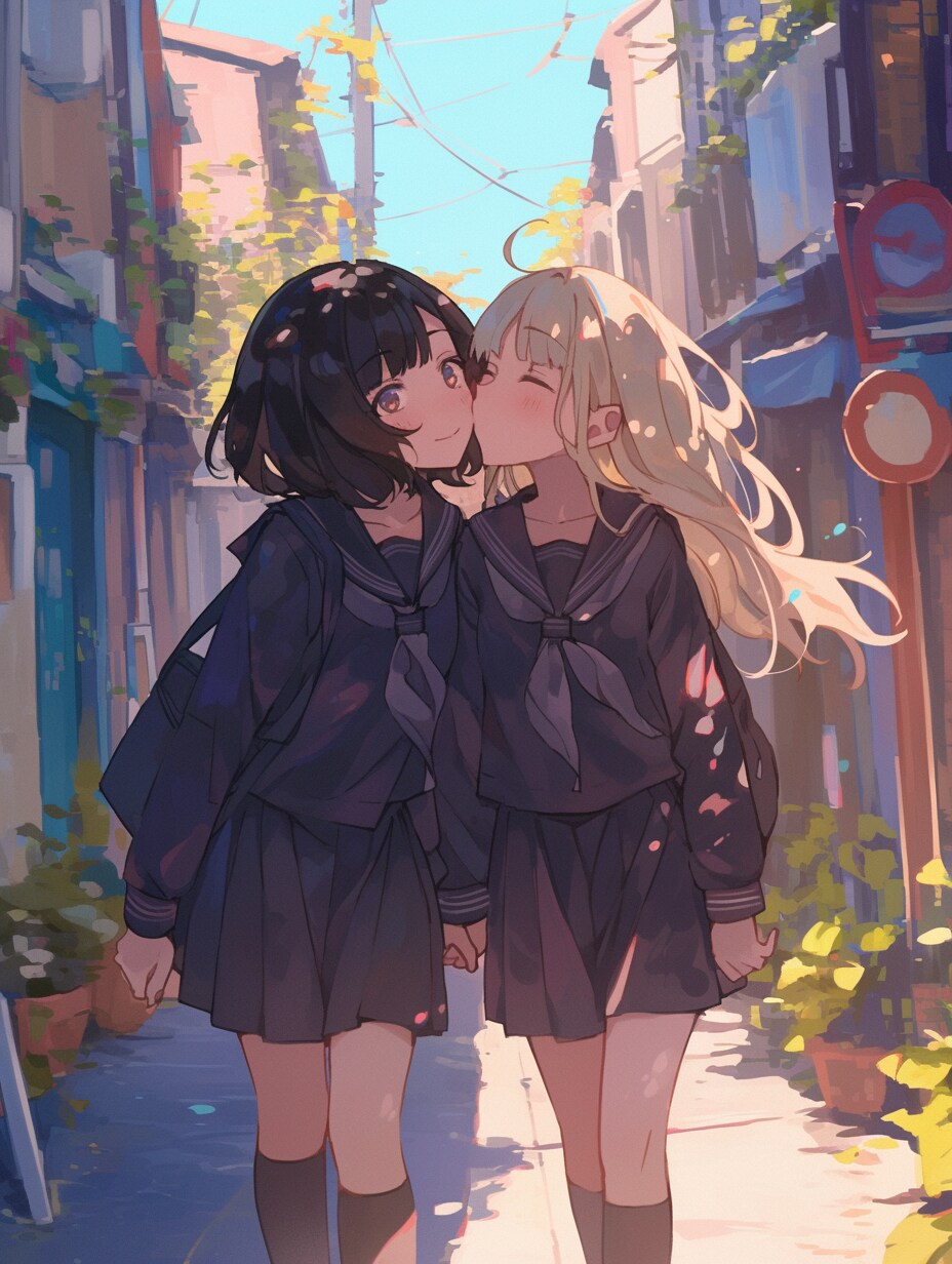 キスしたい二人のJK213