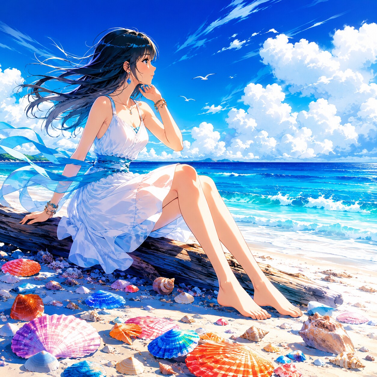 「浜辺の歌」(パブリックドメイン) | の人気AIイラスト・グラビア