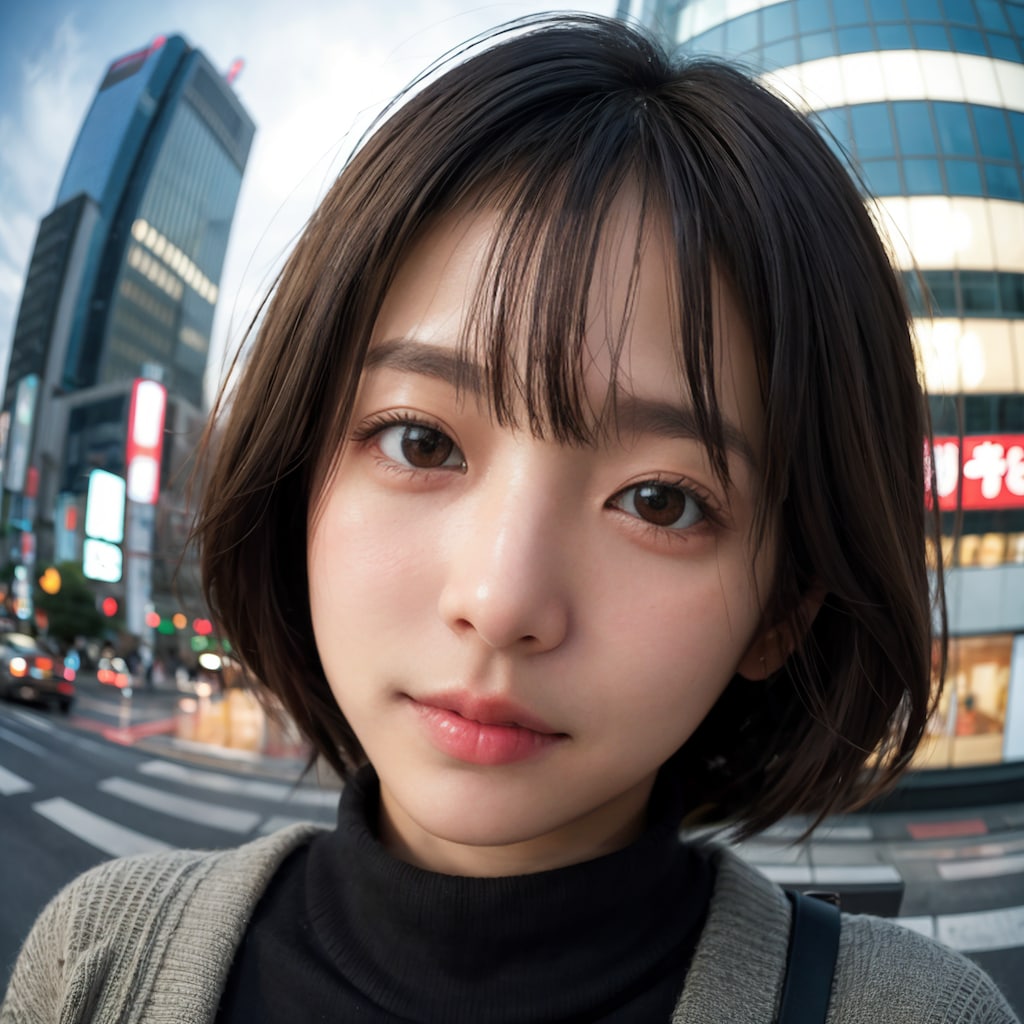 魚眼レンズ顔アップ 1/11