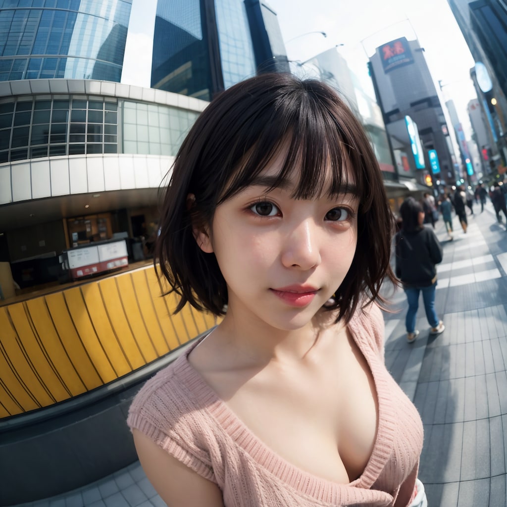 魚眼レンズ顔アップ 1/11