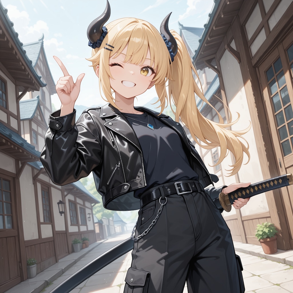 レザースタイル女鬼高生さん