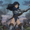 戦斧を振るう女戦士 3枚目