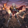 戦斧を振るう女戦士 2枚目