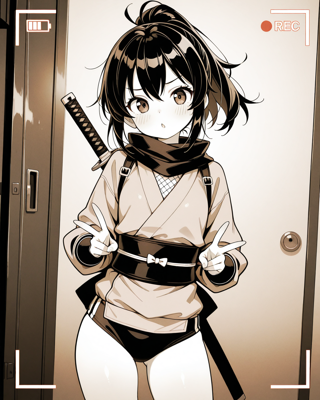 監視カメラに映ってしまった忍ルマ