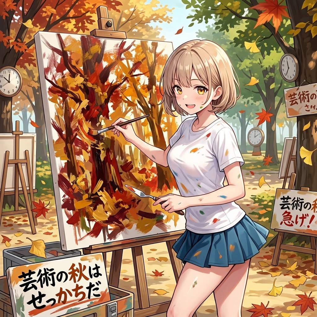 芸術の秋はせっかちだ | の人気AIイラスト・グラビア