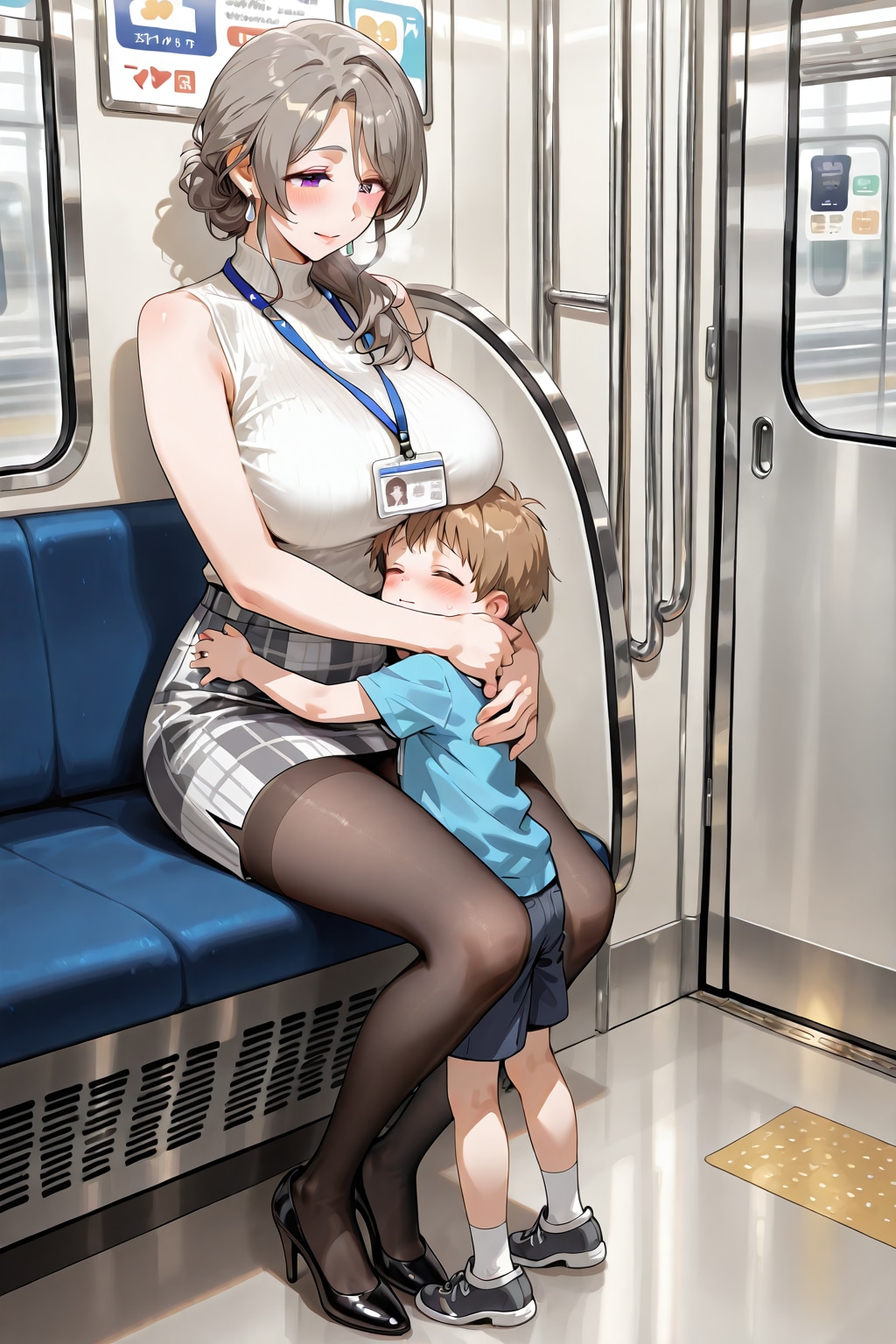 人妻OLお姉さん　電車内で3