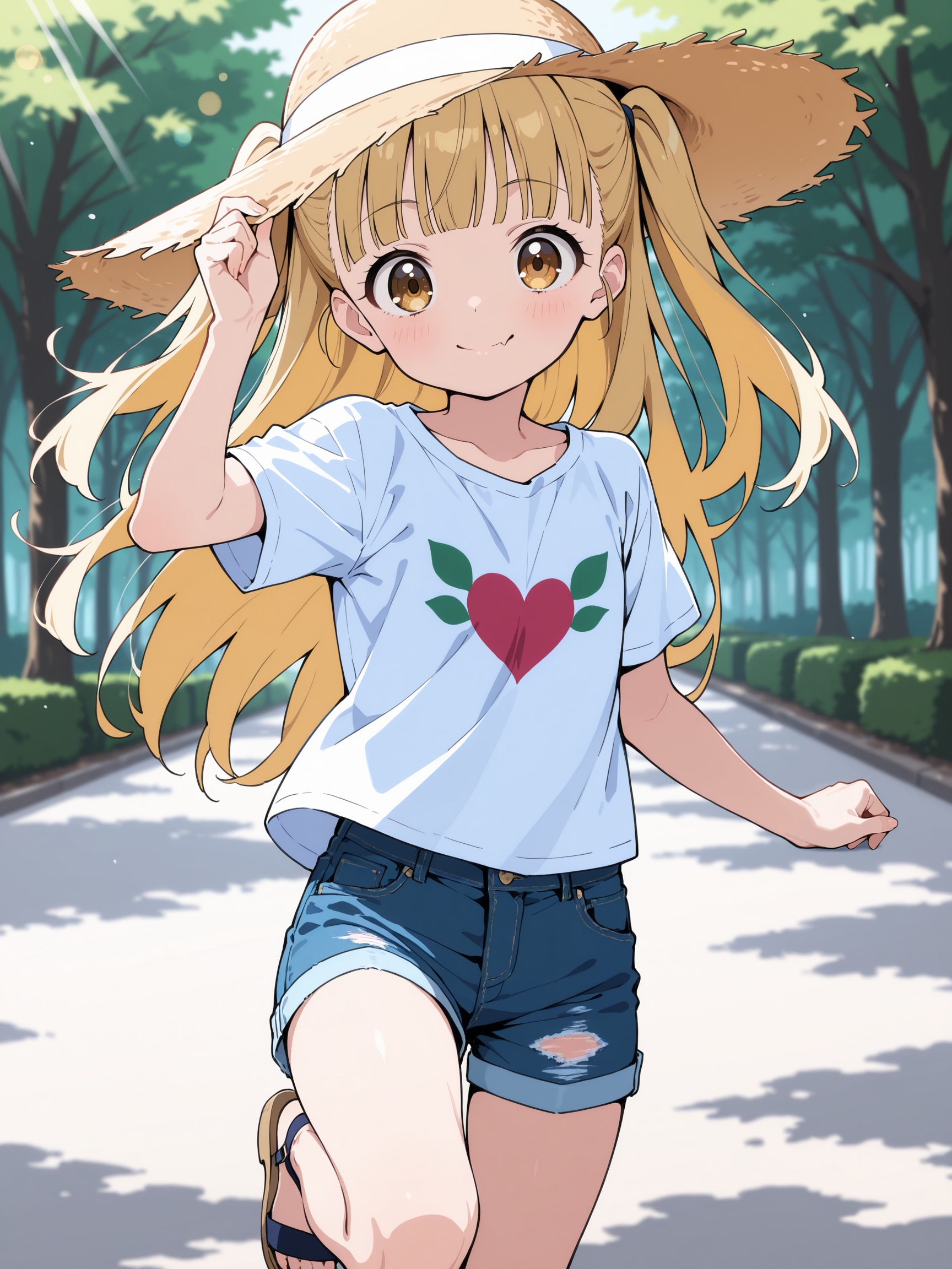 お散歩、ルイスちゃん
