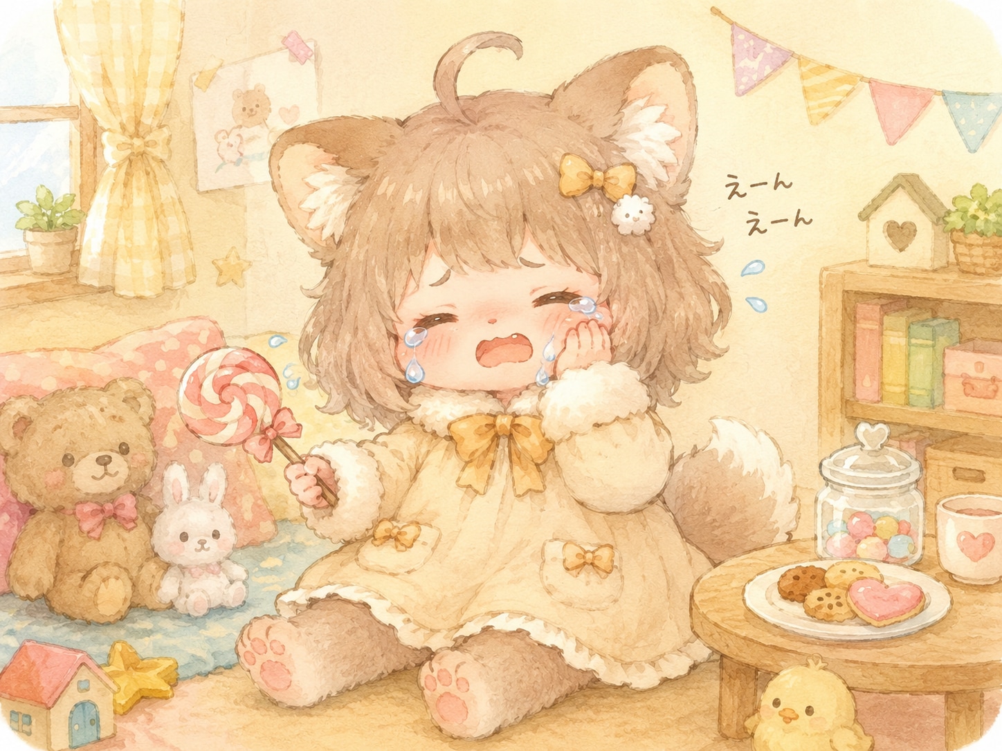 キャンディーをなめていたら