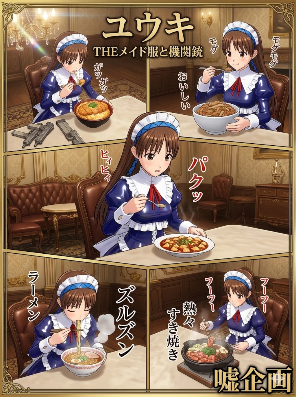THEメイド服と機関銃　ユウキ　食事