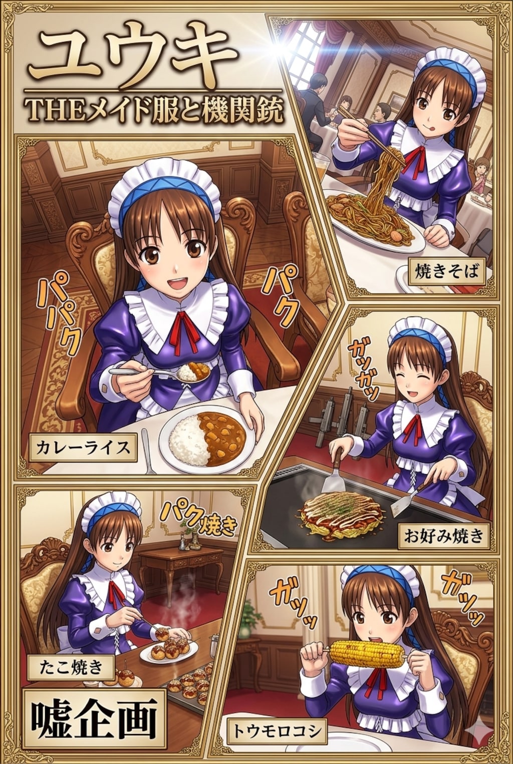 THEメイド服と機関銃　ユウキ　食事