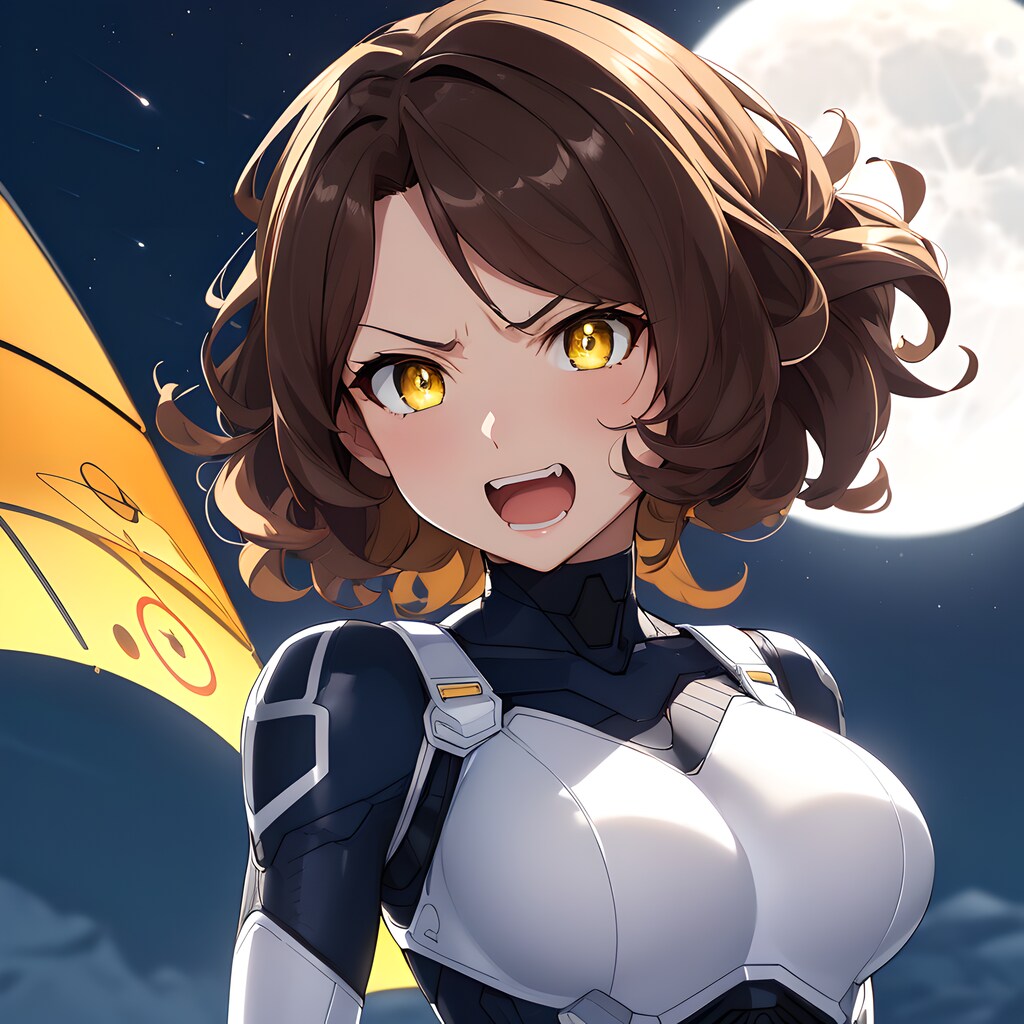 怒った表情の戦士