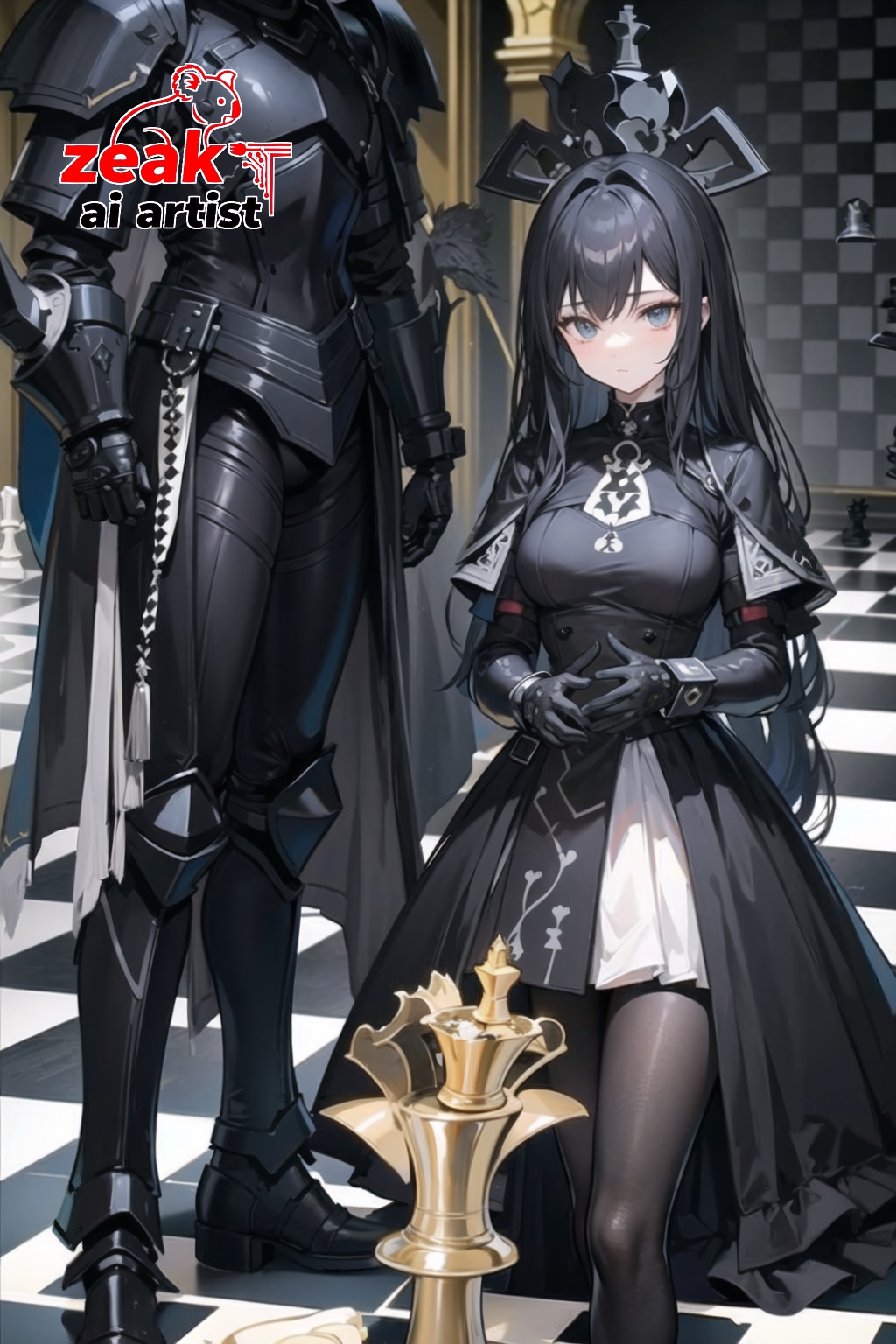 名も無き騎士と幼い女王 | の人気AIイラスト・グラビア