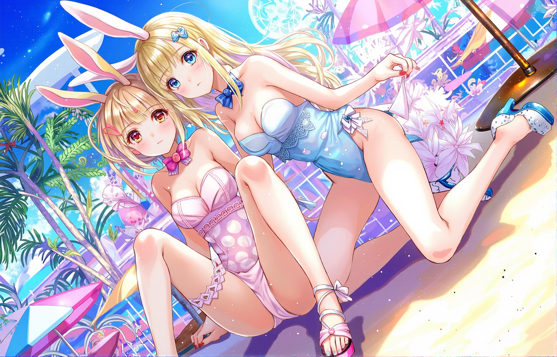 バニーガール二人