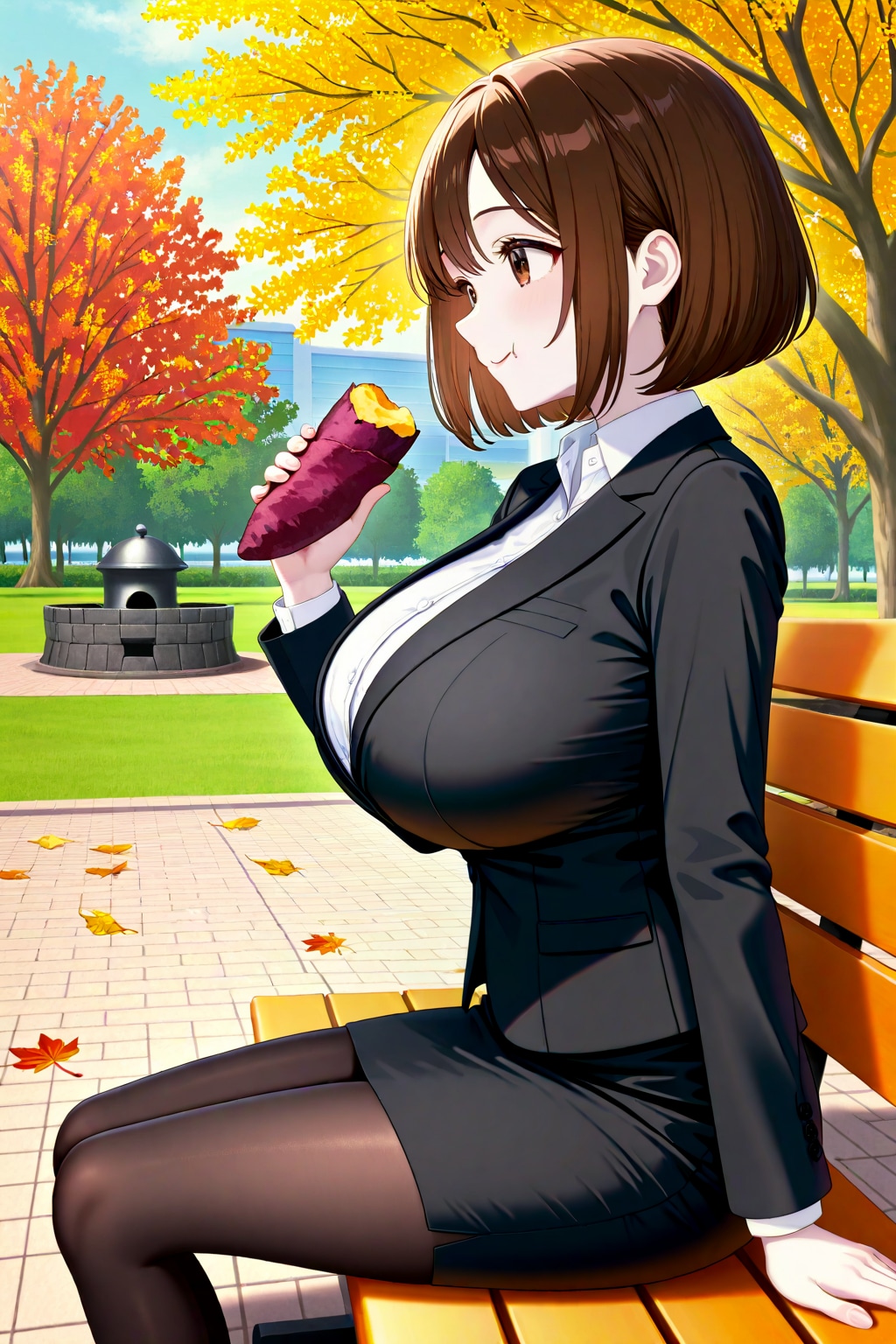 うちの子と焼き芋