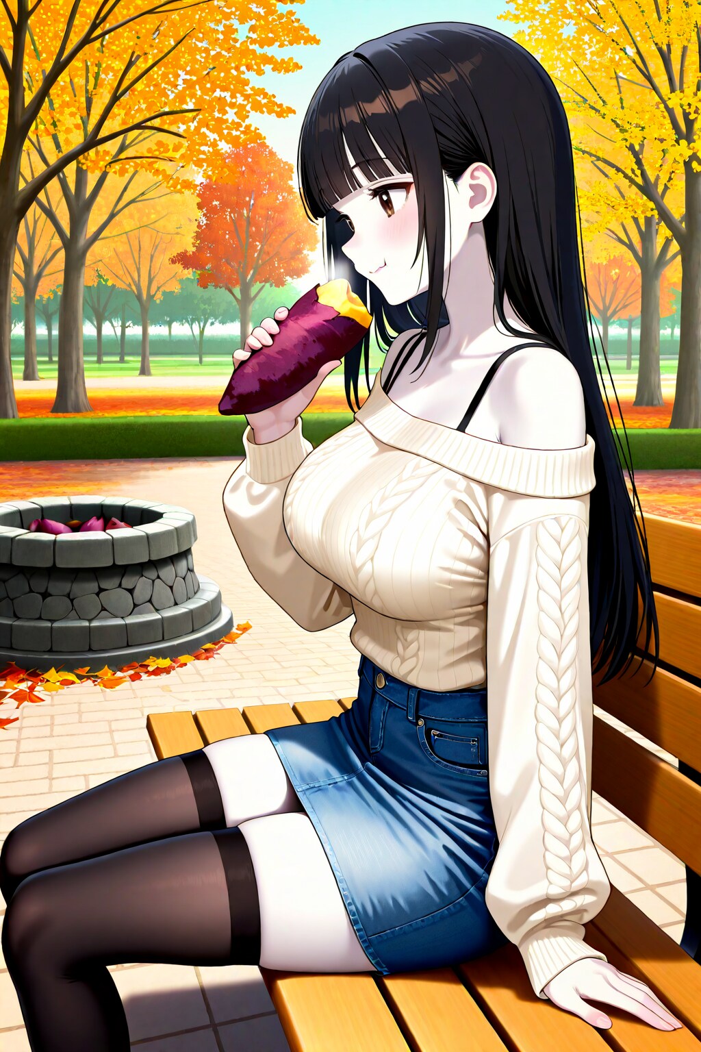 うちの子と焼き芋