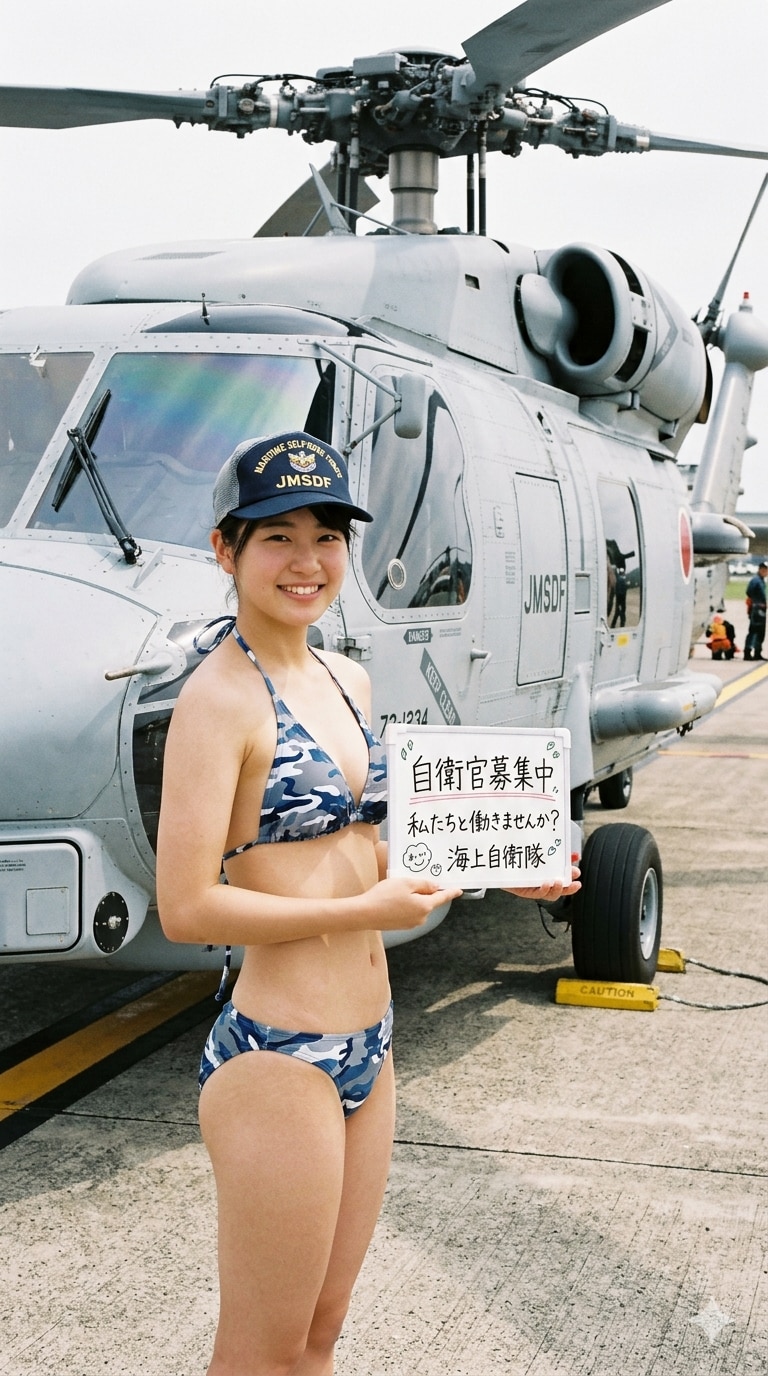 ８日の女性海上自衛官