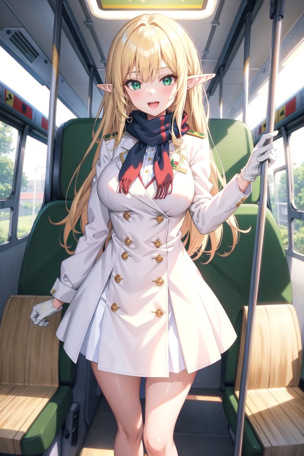 白いバスガイド