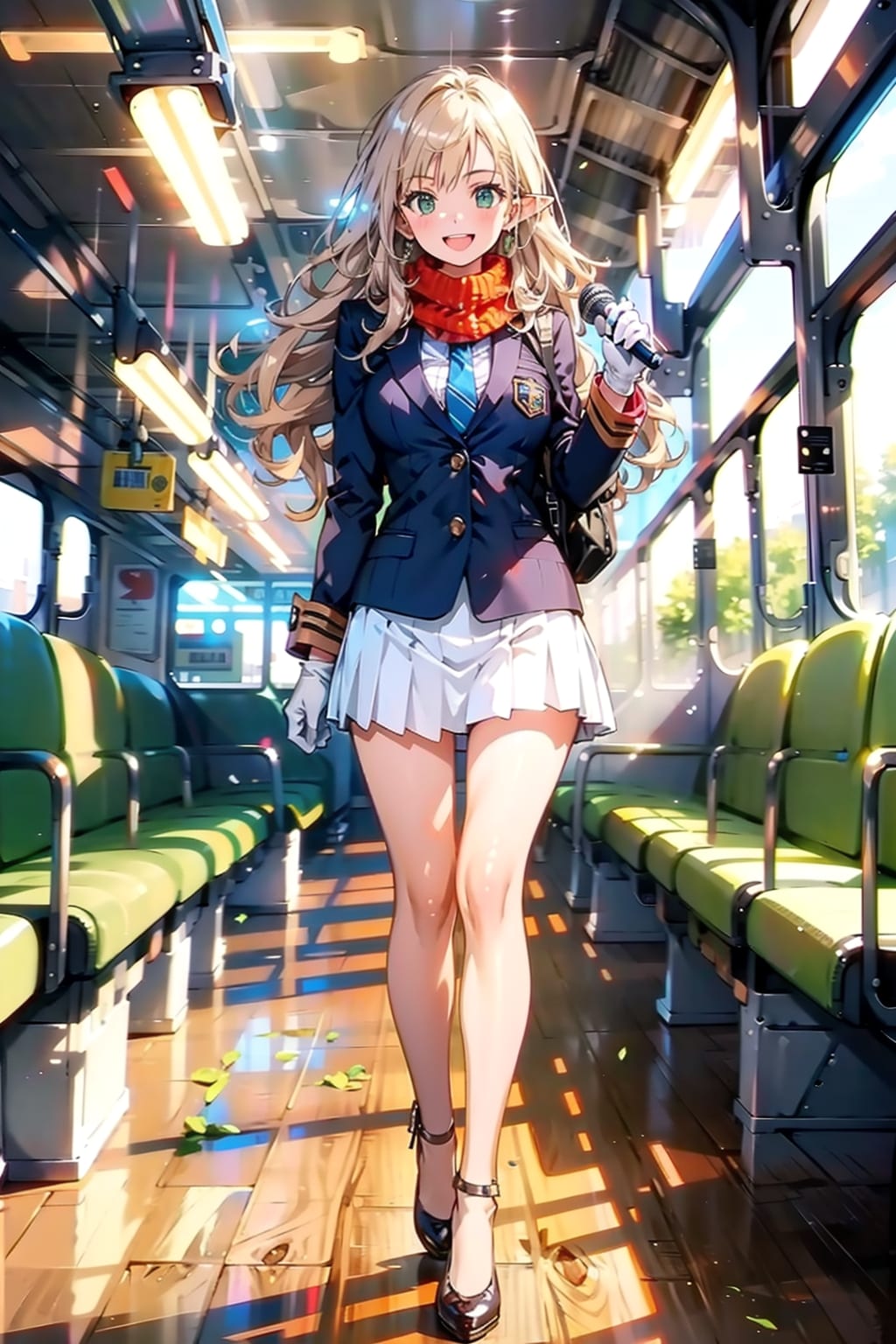 白いバスガイド