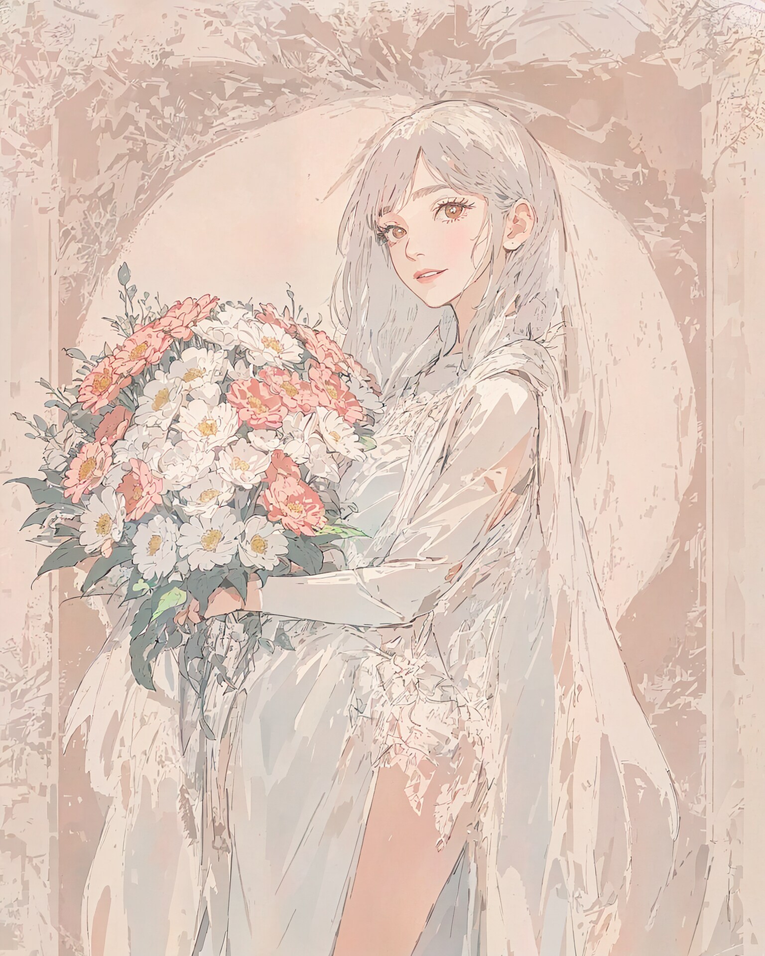 [ベゴニアの花束]