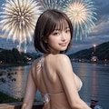 打ち上げ花火、制服で見るか？ビキニで見るか？ 5枚目