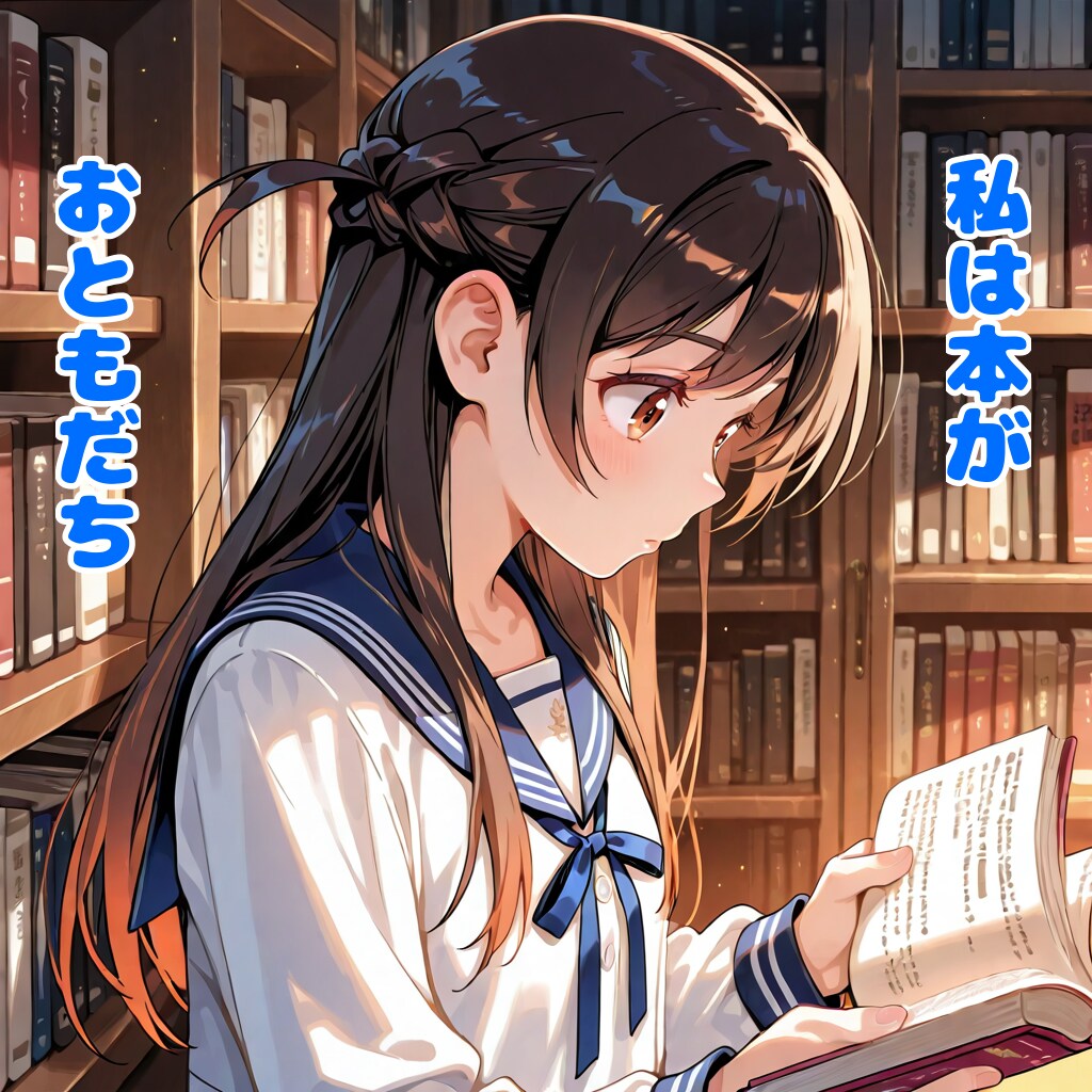 千鶴ちゃん　本がお友達 | の人気AIイラスト・グラビア