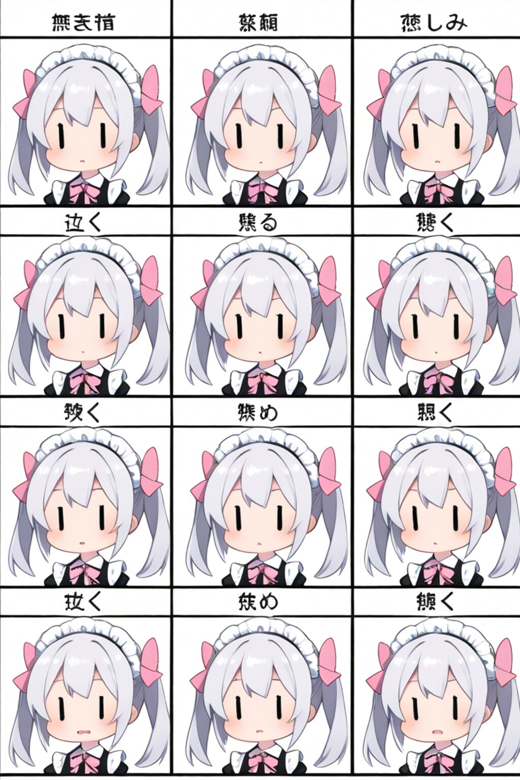 チビメイドさん表情集的な何か