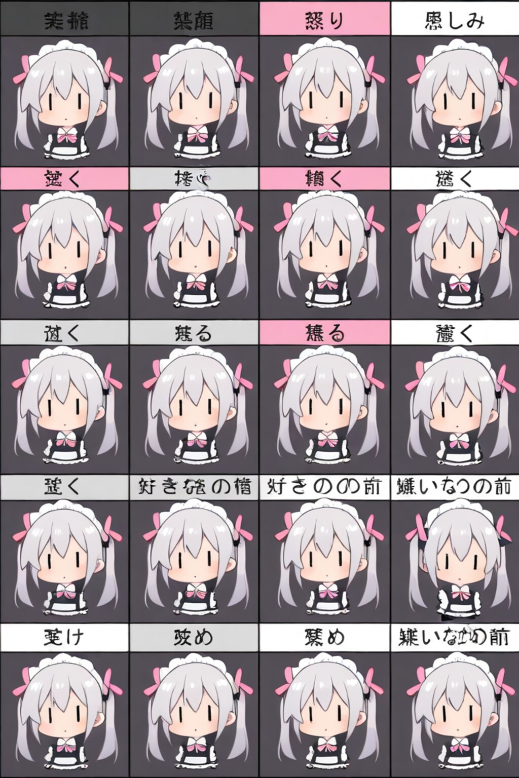 チビメイドさん表情集的な何か