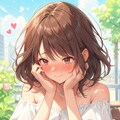 デートで照れる彼女 2枚目