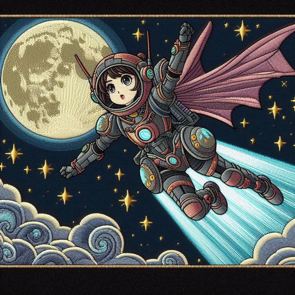 月までも飛べますわよ！ | の人気AIイラスト・グラビア