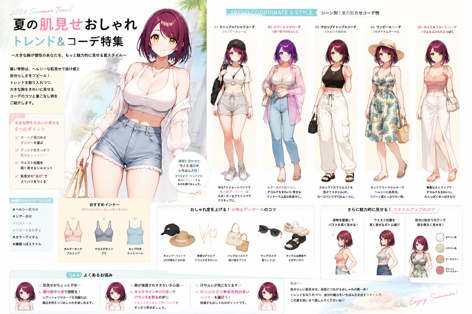 夏服コーデ芽衣ちゃん