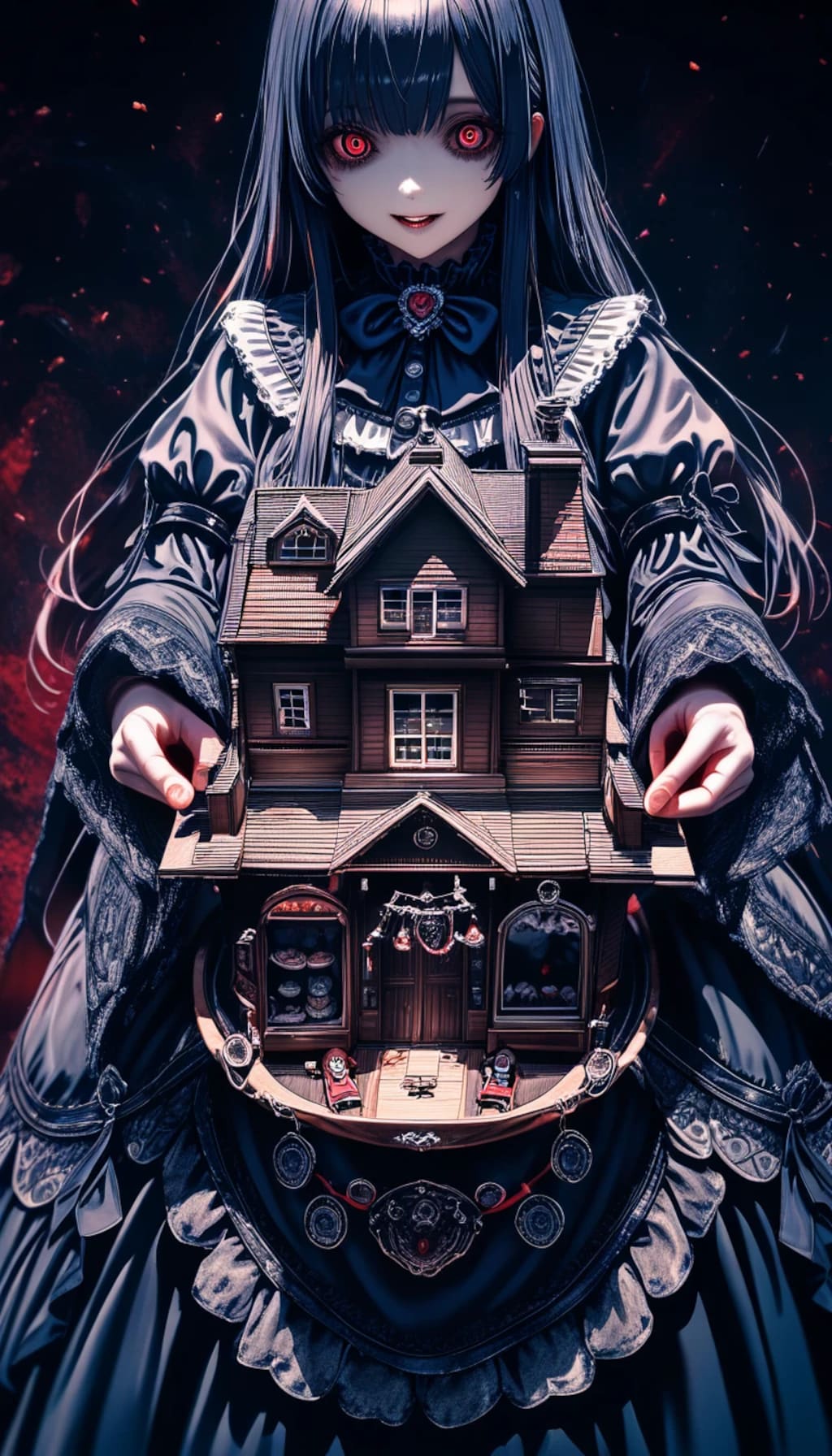 ちーむ『アナタノスムオウチヨ……』ゴスロリ系（ホラーver）