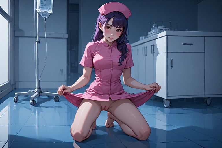 見せてくれる看護師さん、