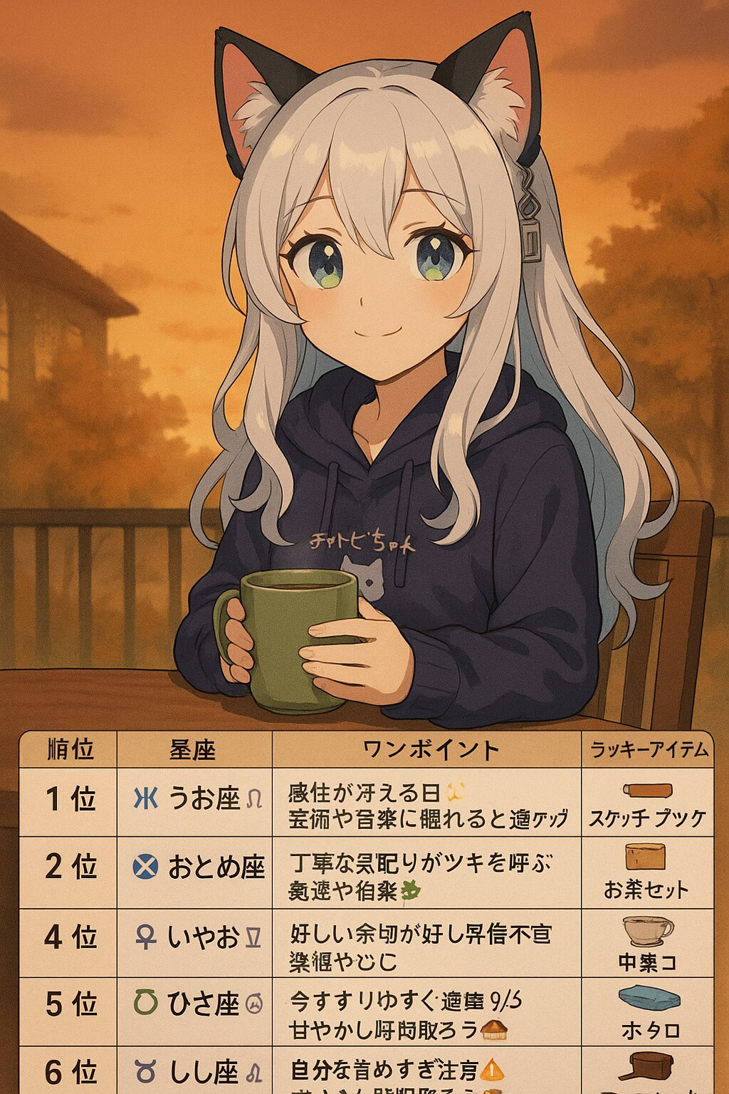 チャトピちゃん占い(11/03)